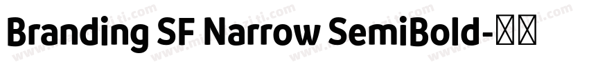 Branding SF Narrow SemiBold字体转换